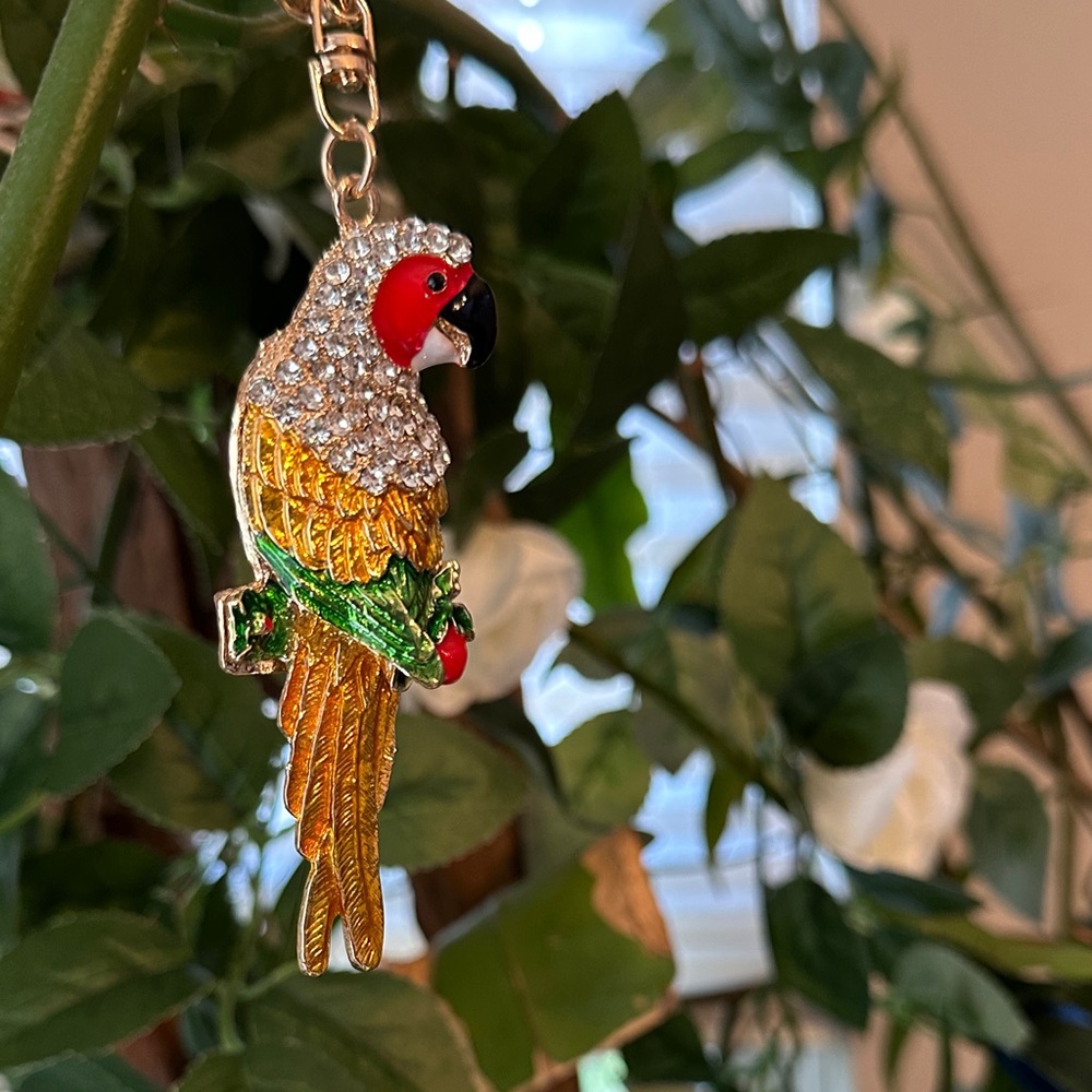 Colorful Parrot Keychain